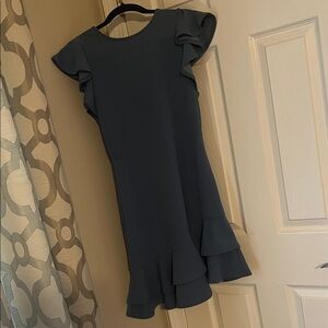 Elegant  Ruffle Sleeve Dress